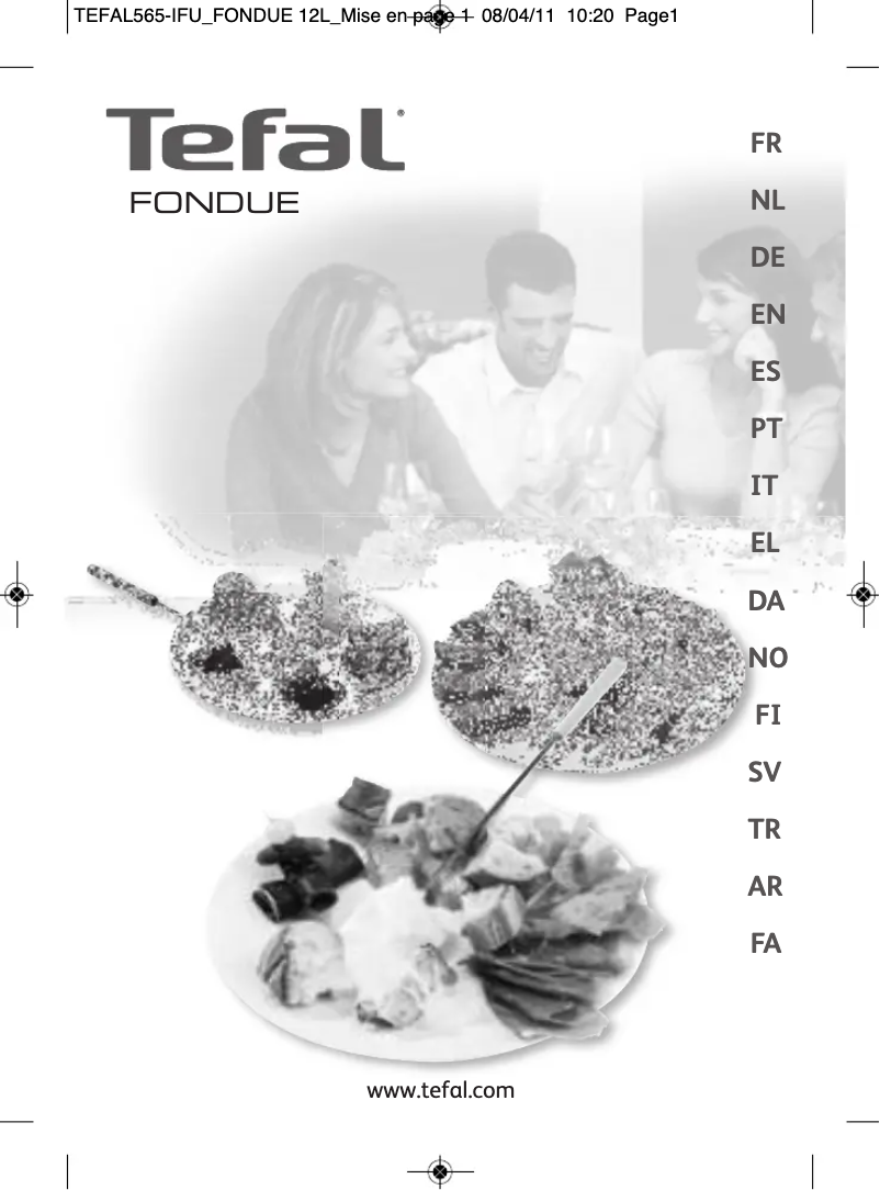 Page n°1 - Manuel utilisateur Tefal Colormania EF2500