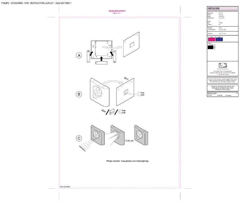 Page 1 de la notice Manuel utilisateur Philips 6910114PH