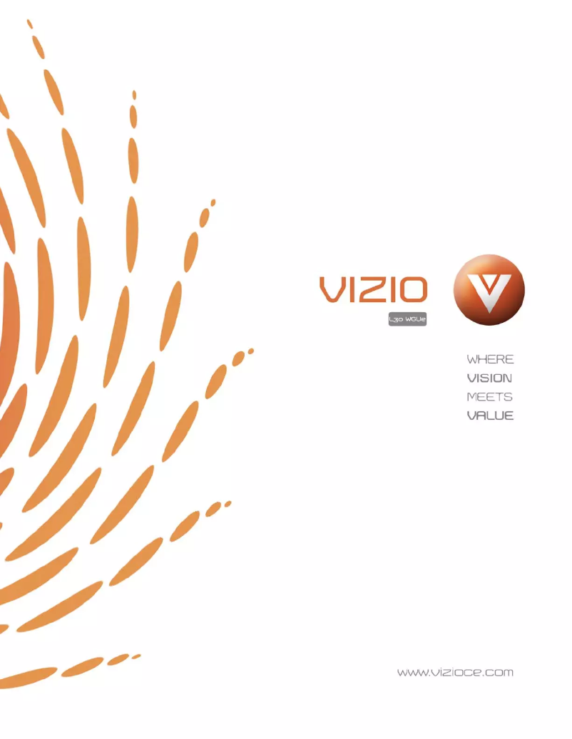 Page n°1 - Manuel utilisateur VIZIO L30 WGUe