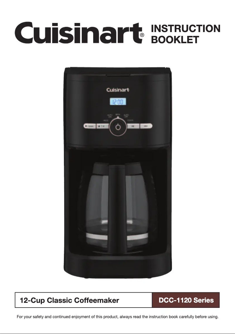 Image de la première page du manuel de l'appareil DCC-1120