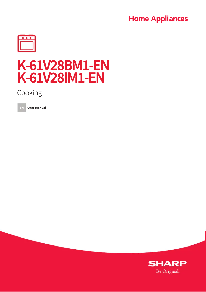 Page n°1 - Manuel utilisateur Sharp K-61V28IM1-EN