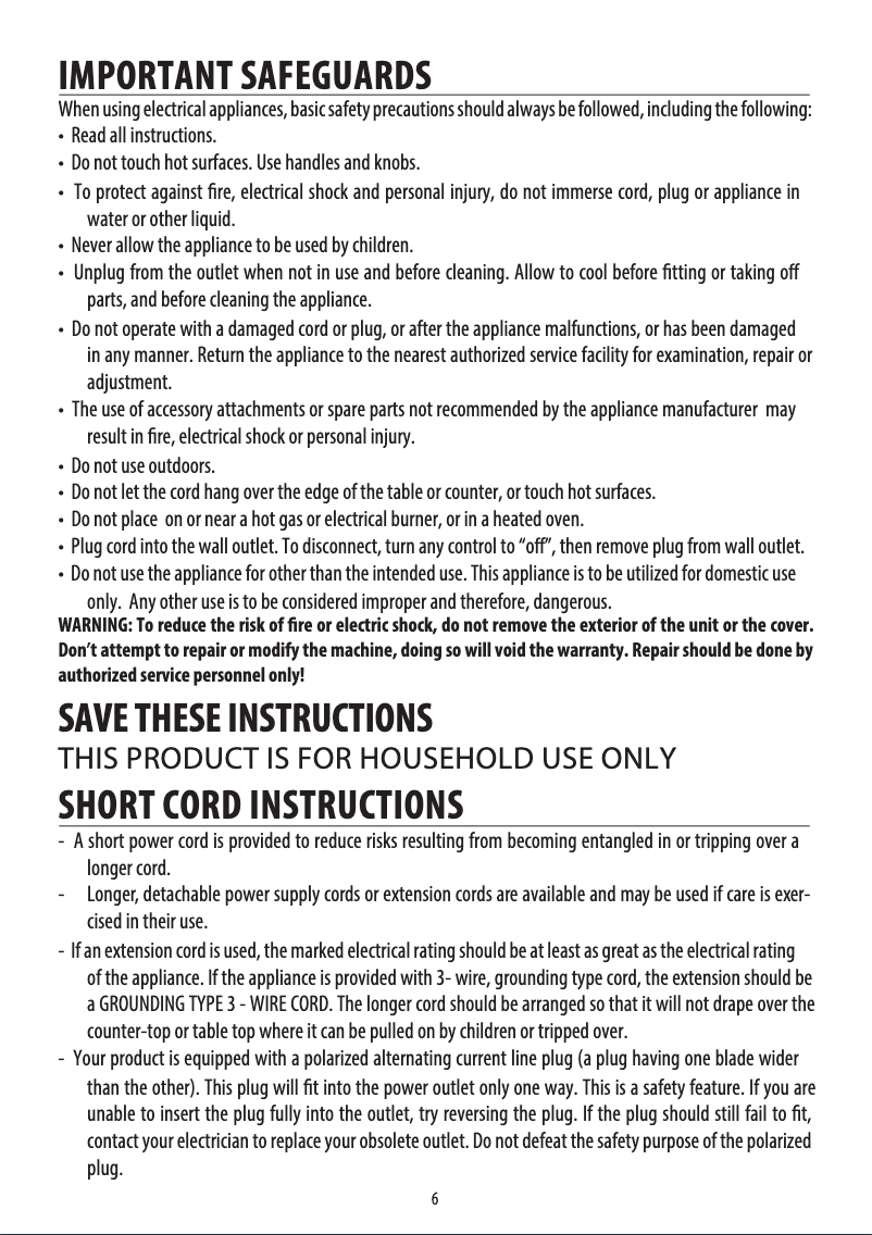 Page 1 de la notice Manuel utilisateur DeLonghi EC155