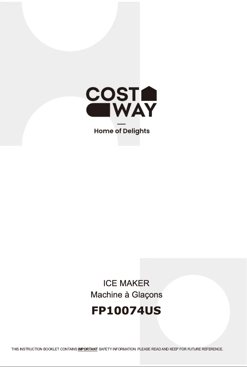 Image de la première page du manuel de l'appareil FP10074US