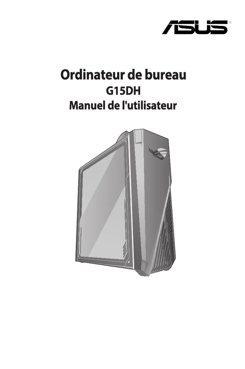 Image de la première page du manuel de l'appareil Rog Strix GA15DH