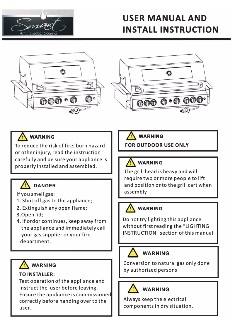 Page 1 de la notice Manuel utilisateur Smart 601WB-W