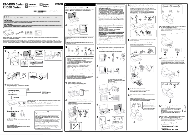 Image de la première page du manuel de l'appareil EcoTank L11050