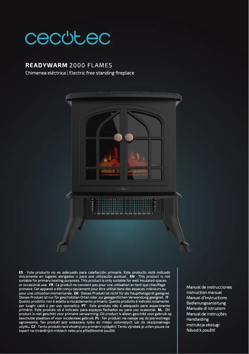 Page n°1 - Manuel utilisateur Cecotec ReadyWarm 2000 Flames