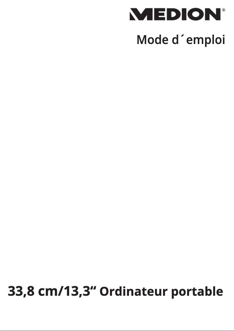 Page n°1 - Manuel utilisateur Medion Akoya S3409 MD 60234