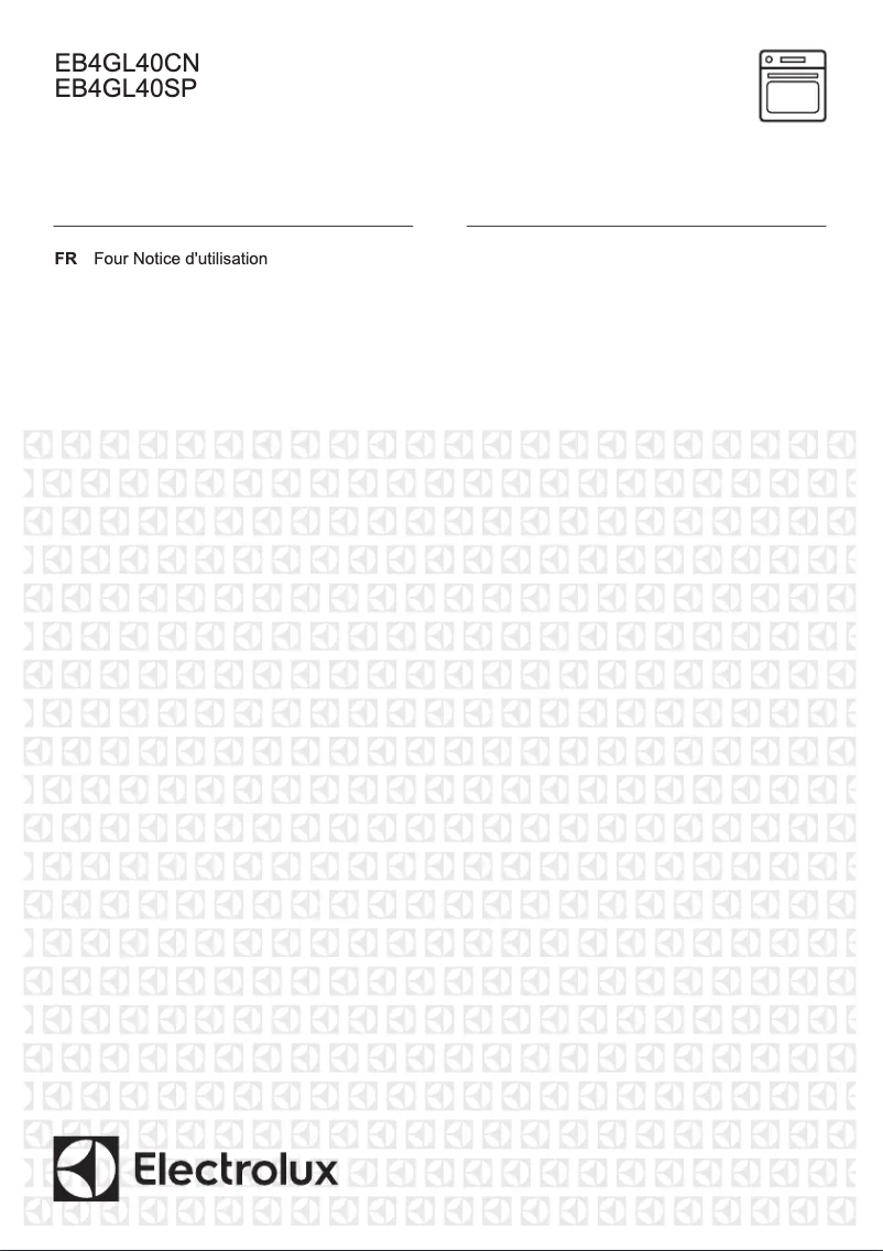 Page n°1 - Manuel utilisateur Electrolux EB4GL40SP