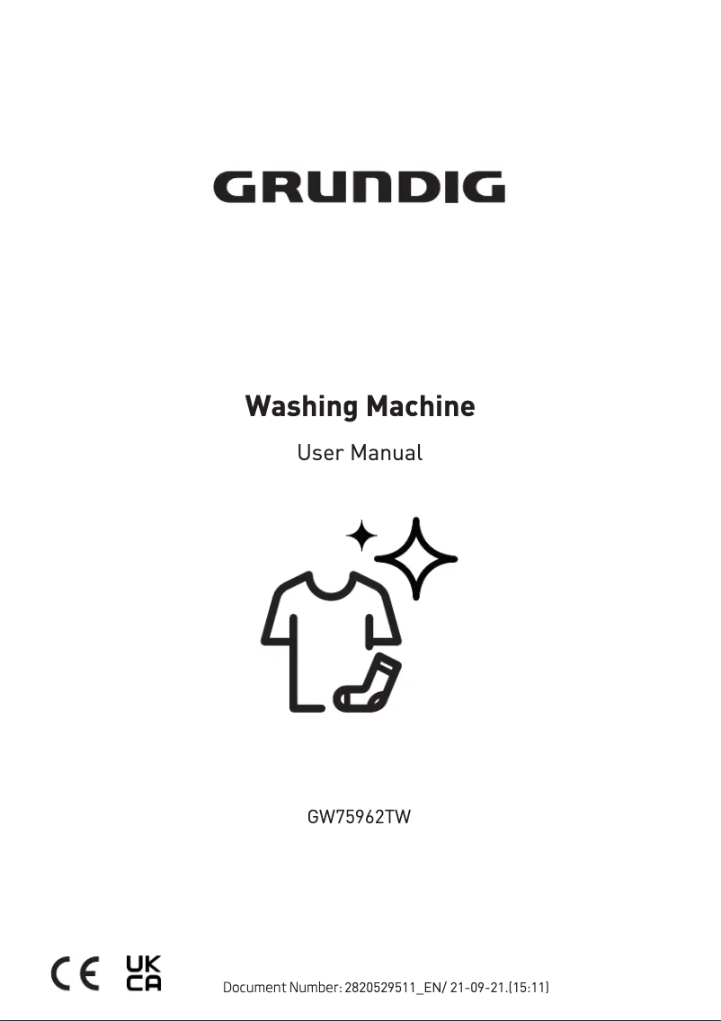 Page 1 de la notice Manuel utilisateur Grundig GW75962TW