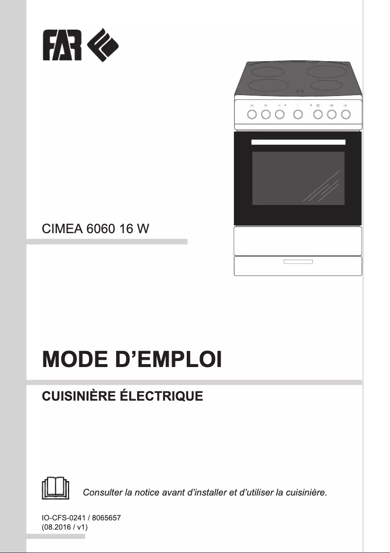 Page 1 de la notice Manuel utilisateur FAR CIMEA 6060 16 W