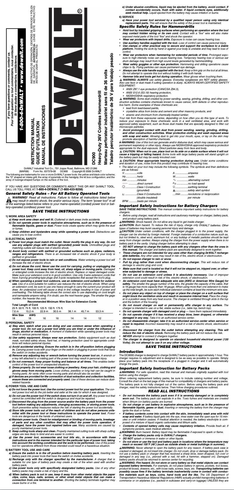 Image de la première page du manuel de l'appareil DC900KL