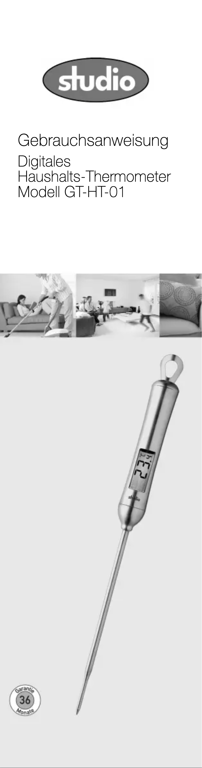 Page 1 de la notice Manuel utilisateur Studio GT-HT-01