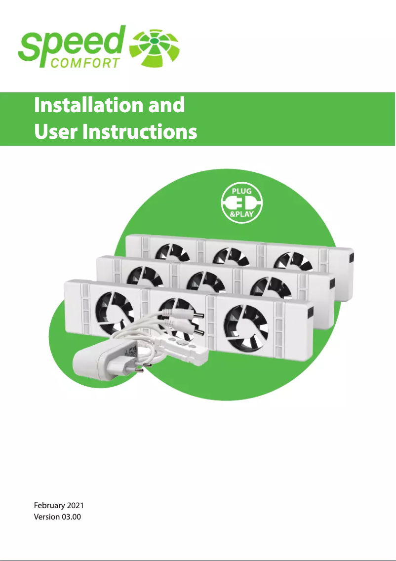 Page n°1 - Manuel utilisateur SpeedComfort Trio Set