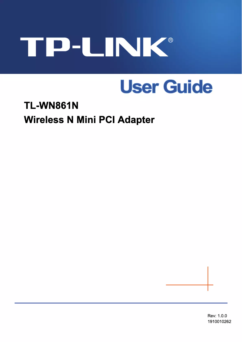 Page 1 de la notice Manuel utilisateur TP-Link TL-WN861N