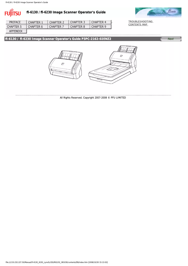 Page 1 de la notice Manuel utilisateur Fujitsu fi-6130