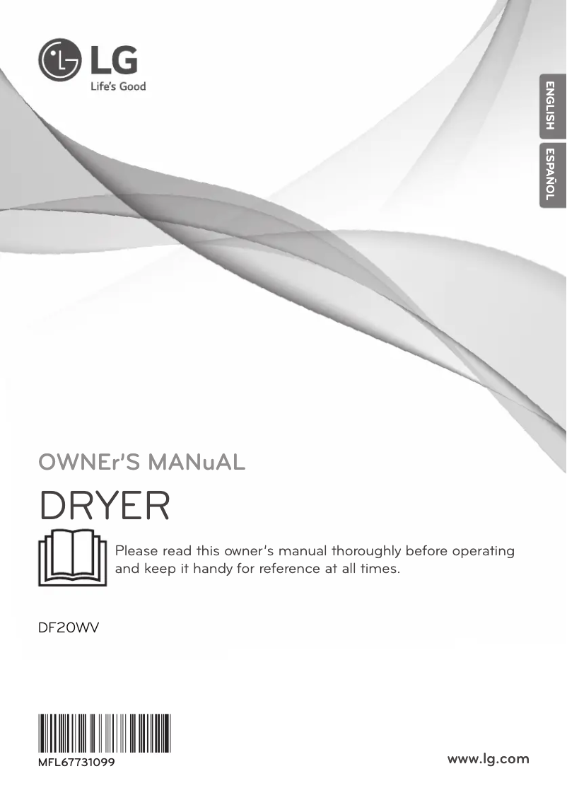 Image de la première page du manuel de l'appareil DF20WV