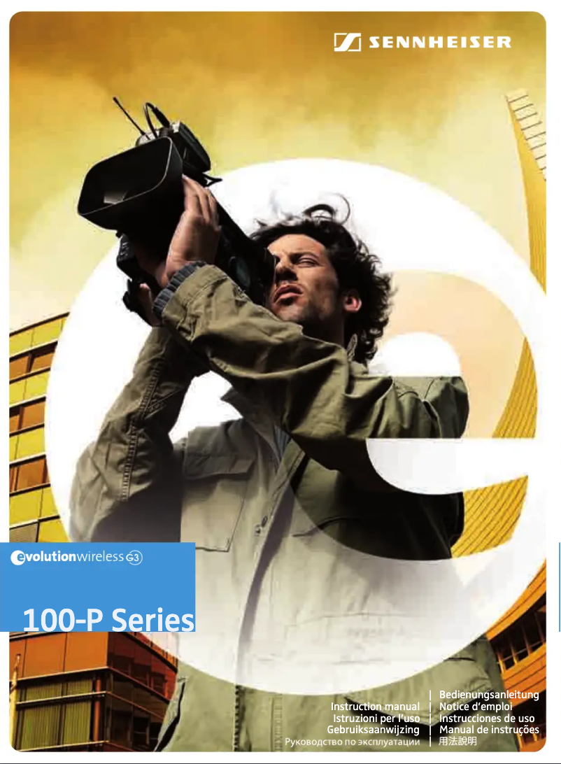 Page 1 de la notice Manuel utilisateur Sennheiser EW 100 ENG G3-G