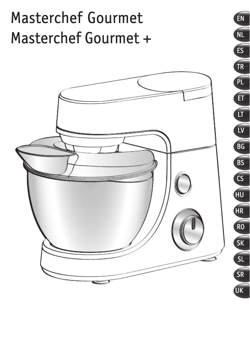 Page 1 de la notice Manuel utilisateur Tefal Masterchef Gourmet+ QB632D