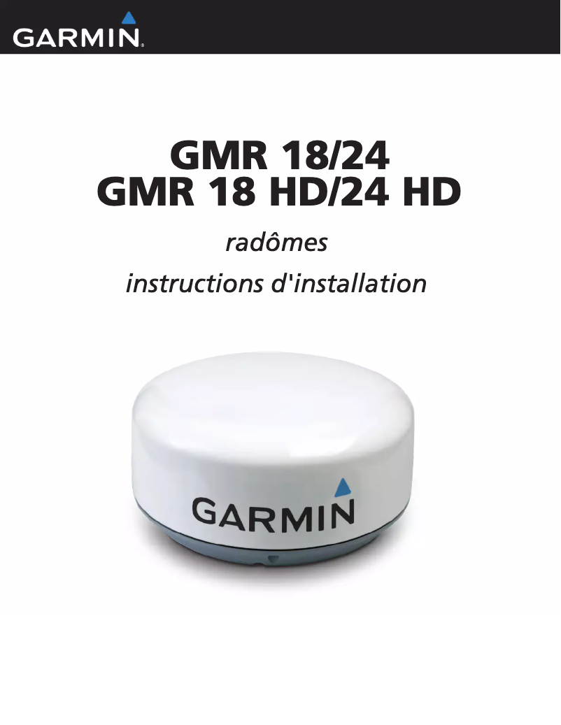Página 1 del manual Guía de instalación Garmin GMR 24