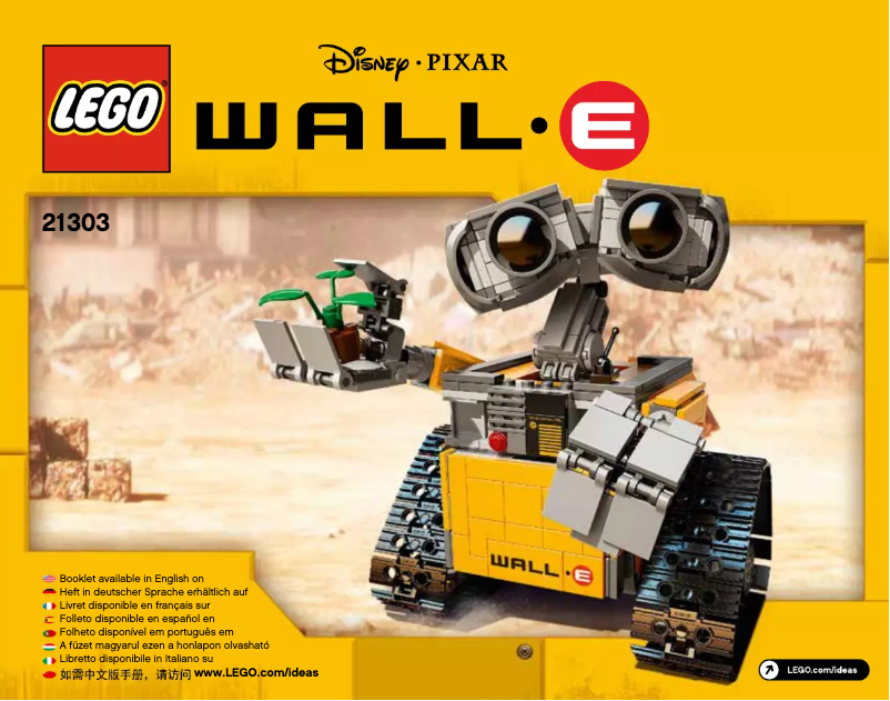 Page 1 de la notice Manuel utilisateur Lego Ideas WALL•E