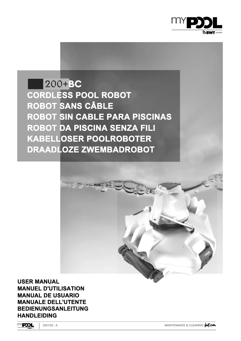 Image de la première page du manuel de l'appareil myPool BC200+