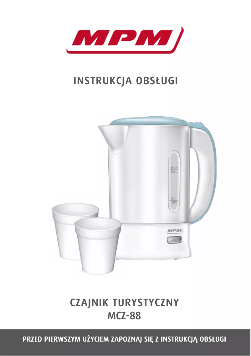 Page 1 of the manual User Manual MPM MCZ-88