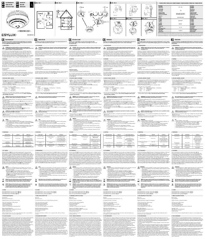Image de la première page du manuel de l'appareil PROTECTOR K 230 V