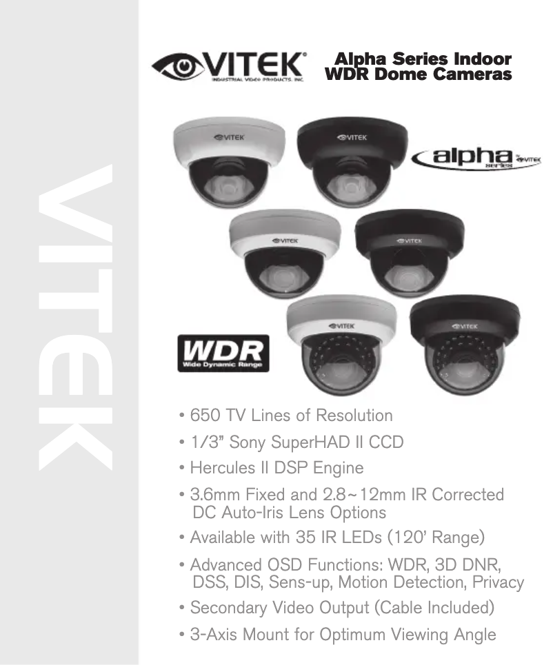 Page n°1 - Manuel utilisateur Vitek VTD-A4F/I