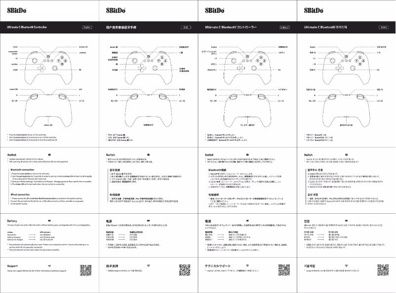 Image de la première page du manuel de l'appareil Ultimate C Bluetooth Controller