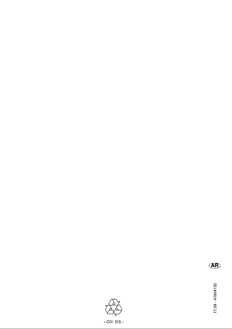 Page 1 de la notice Manuel utilisateur Candy CDI 2DS36-19