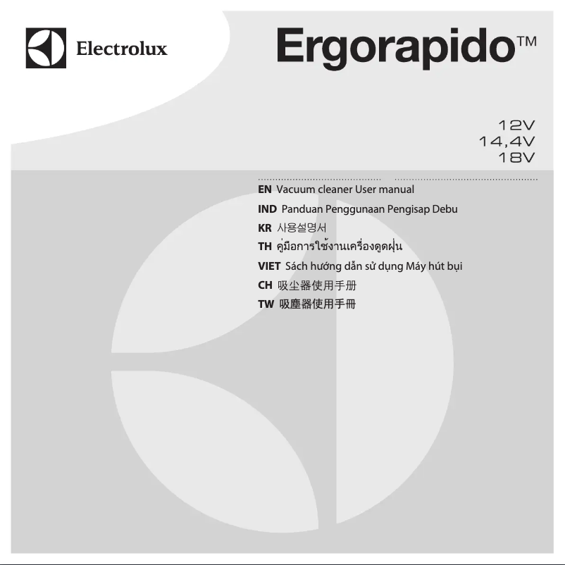 Image de la première page du manuel de l'appareil Ergorapido ZB3010