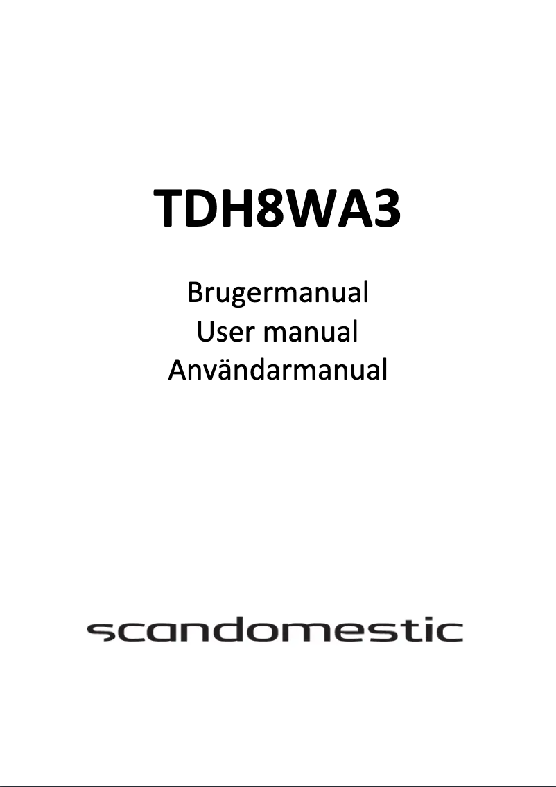 Image de la première page du manuel de l'appareil TDH8WA3