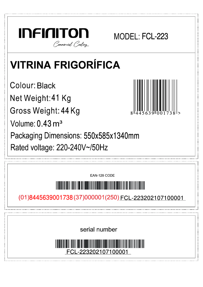 Image de la première page du manuel de l'appareil FCL-223