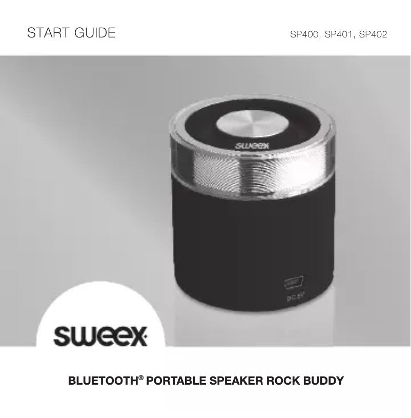 Page 1 de la notice Manuel utilisateur Sweex SP401