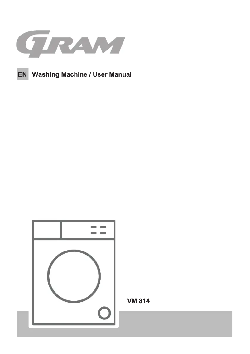 Page n°1 - Manuel utilisateur Gram VM 814