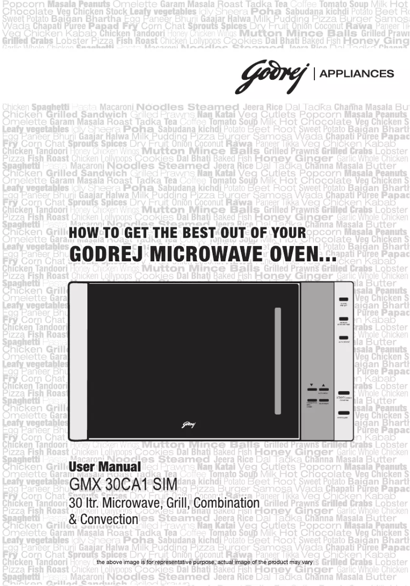 Page n°1 - Manuel utilisateur Godrej GMX 30CA1 SIM