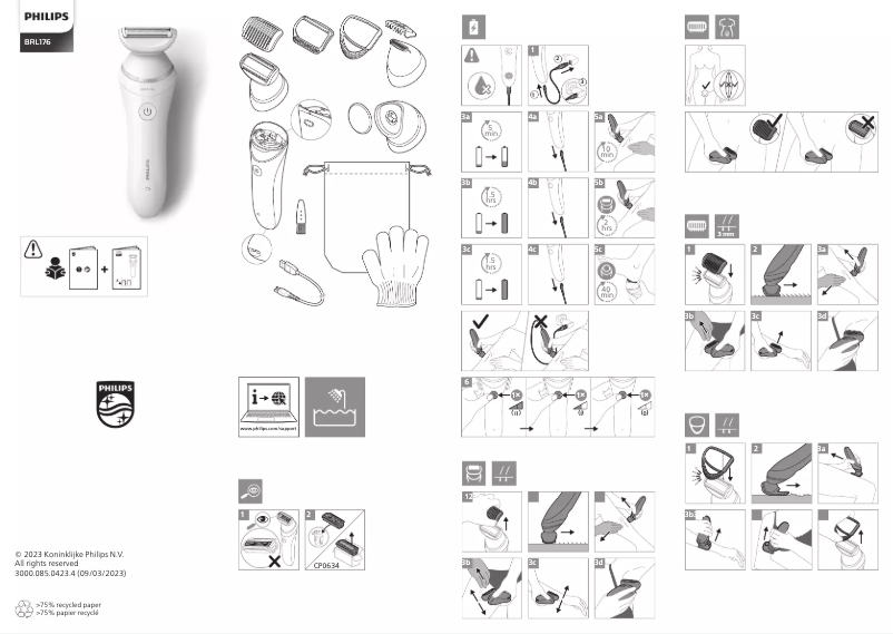Page 1 de la notice Manuel utilisateur Philips BRL176