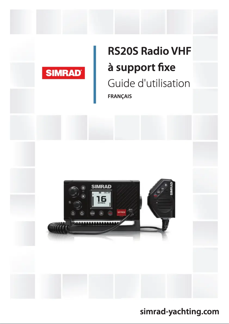 Page n°1 - Manuel utilisateur Simrad RS20S