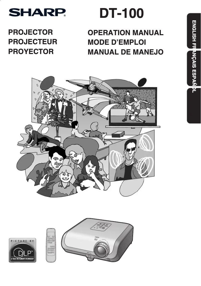 Page 1 de la notice Manuel utilisateur Sharp DT-100