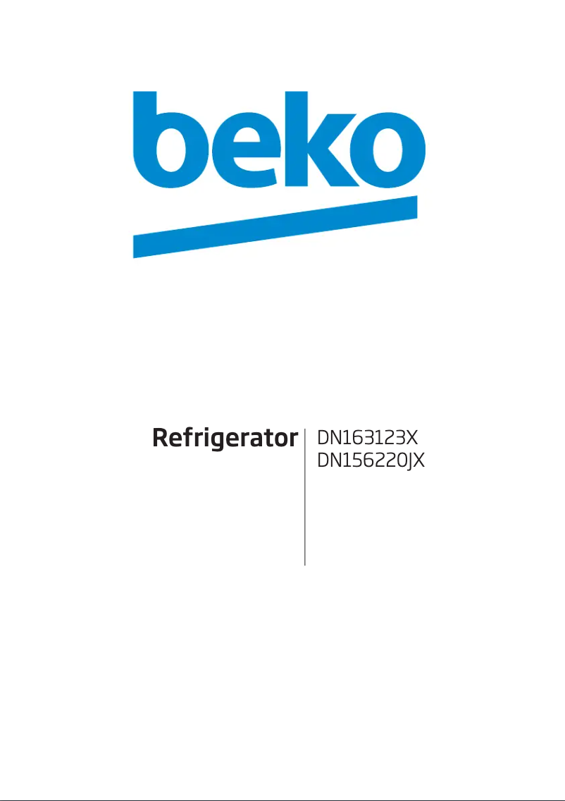 Page 1 de la notice Manuel utilisateur Beko DN156220JX