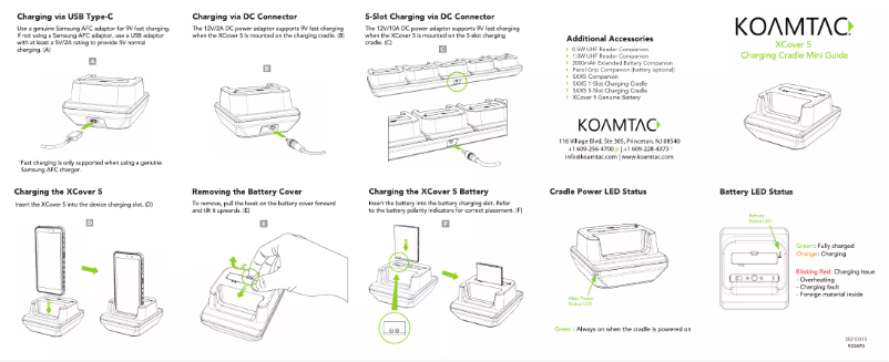 Page 1 de la notice Manuel utilisateur Koamtac XCover 5