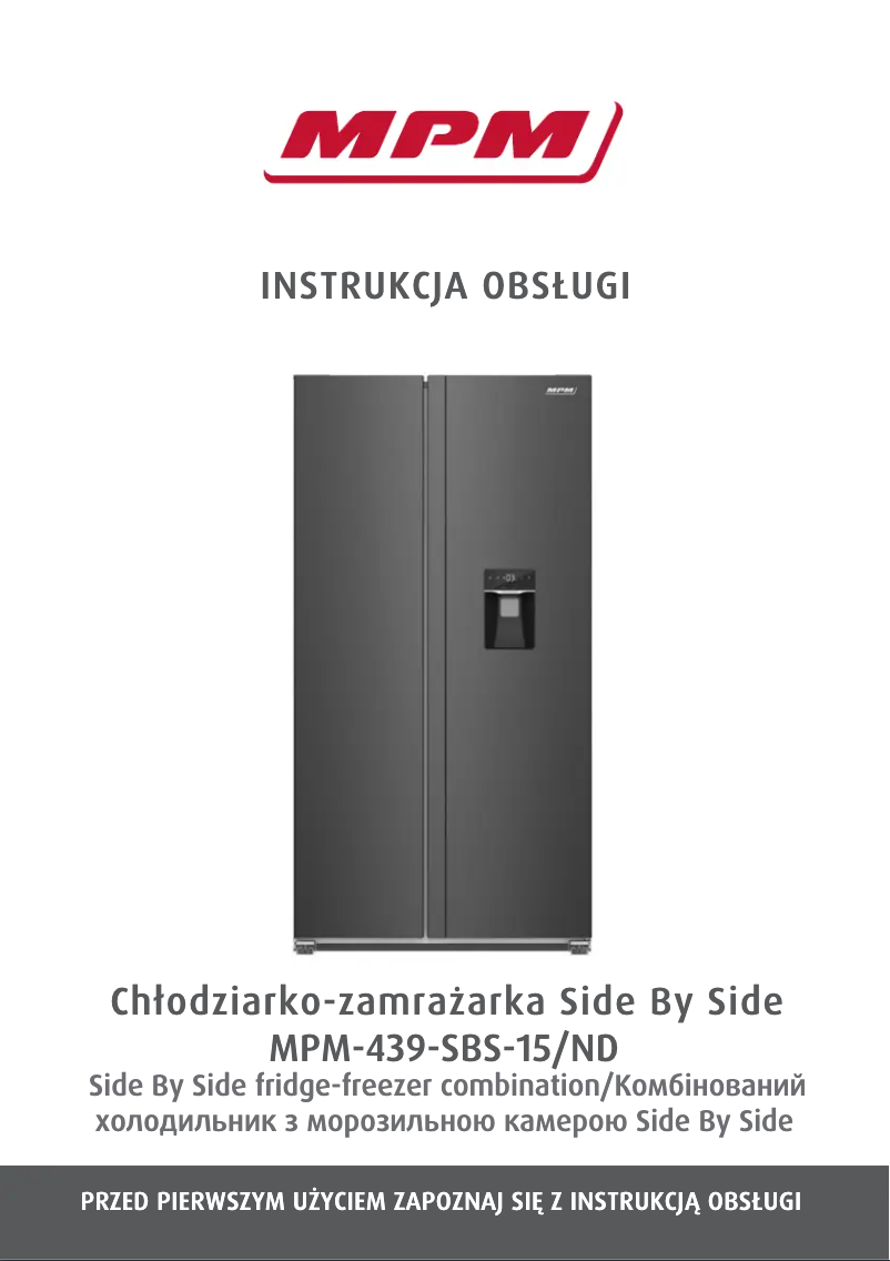 Page 1 de la notice Manuel utilisateur MPM MPM-439-SBS-15/ND
