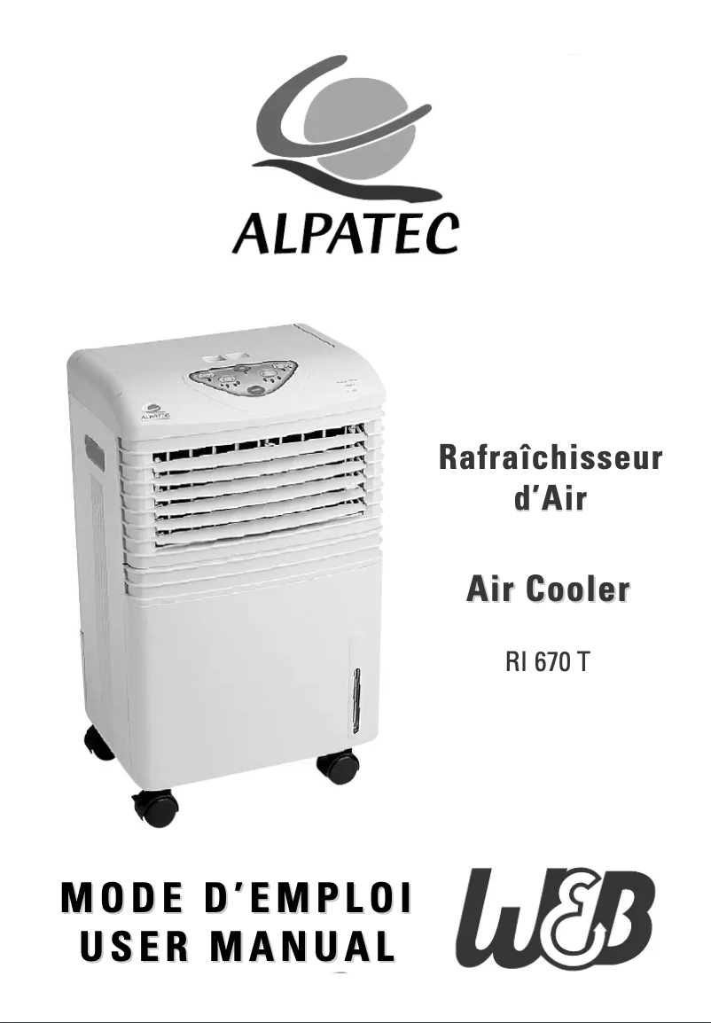 Page 1 de la notice Manuel utilisateur Alpatec RI 670 T