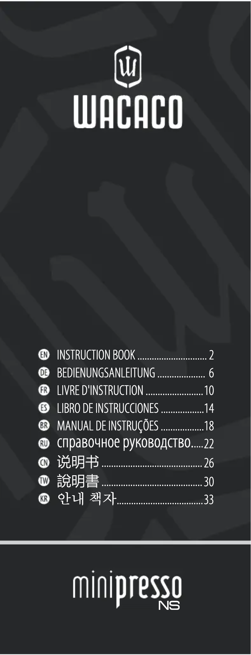 Image de la première page du manuel de l'appareil Minipresso NS