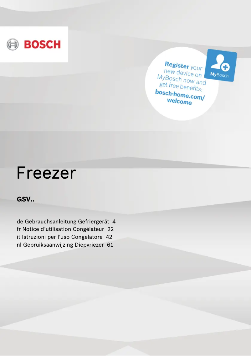 Imagen de la primera página del manual del dispositivo Serie 4 GSV33VWEV