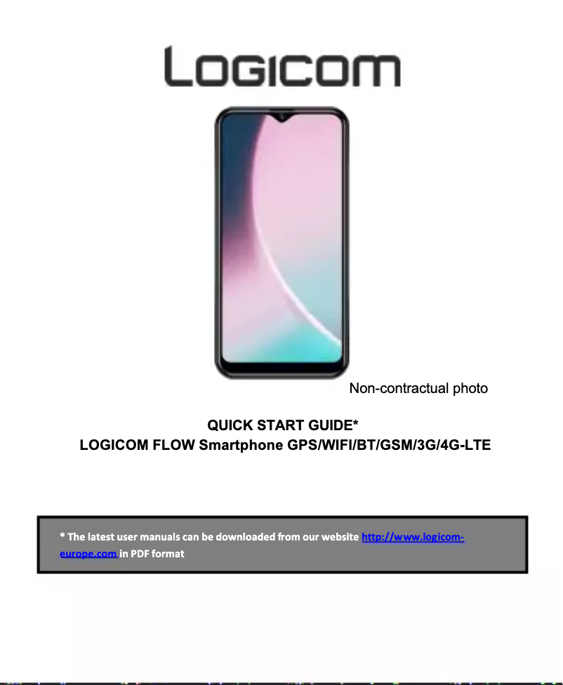 Page 1 de la notice Manuel utilisateur Logicom Flow