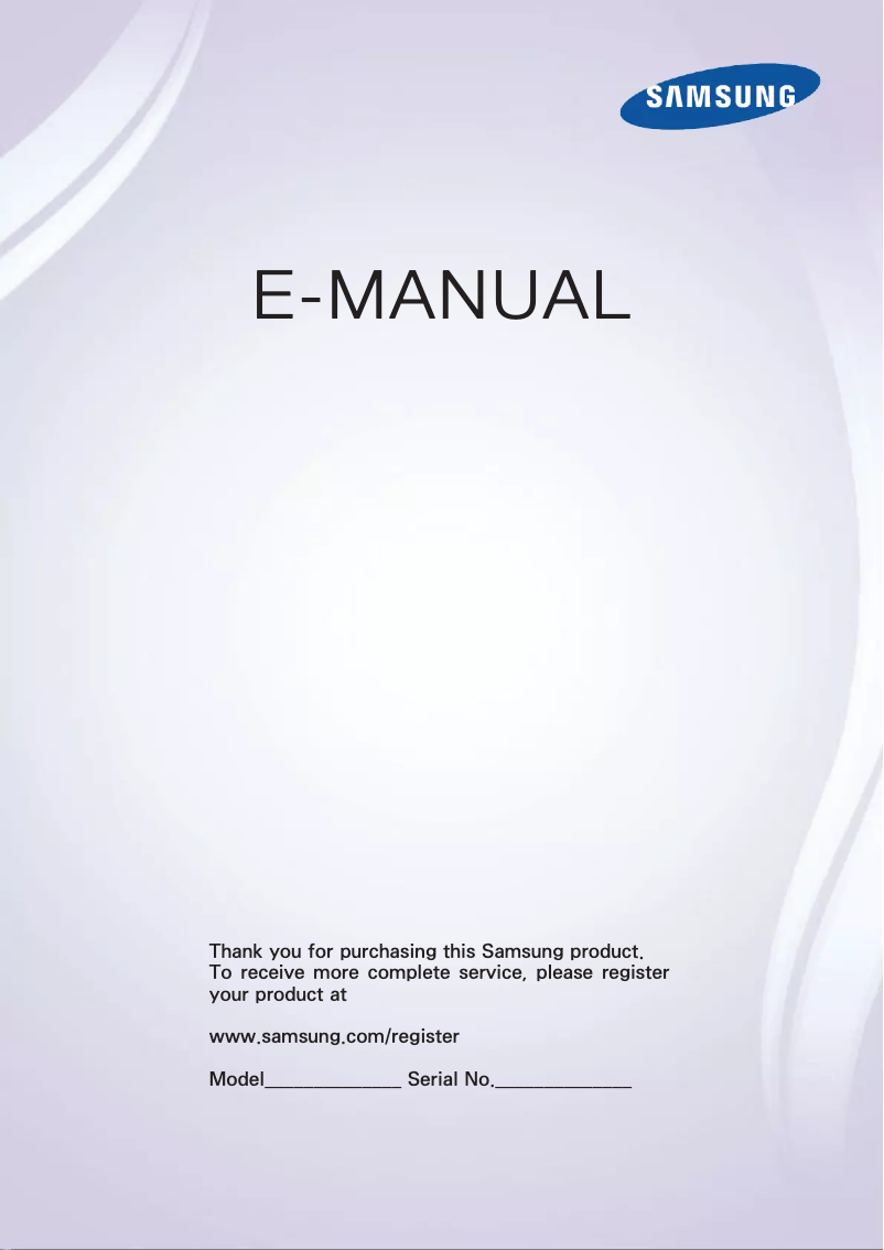 Page n°1 - Manuel utilisateur Samsung UE55F6805SB