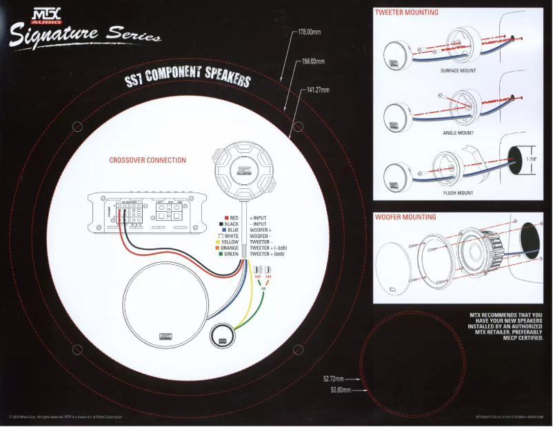 Page 1 de la notice Manuel utilisateur MTX Audio Signature Series SS7