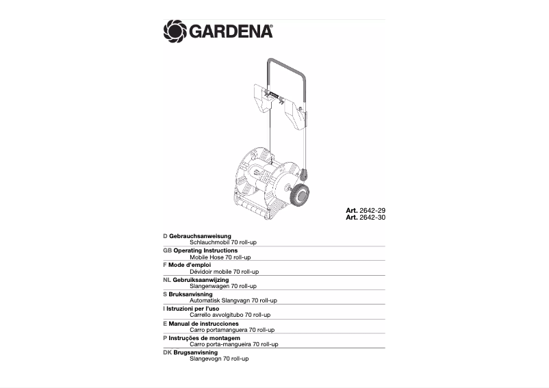 Page n°1 - Manuel utilisateur Gardena 2642-30